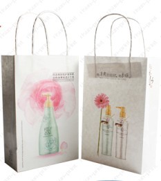 白色牛皮紙手挽袋